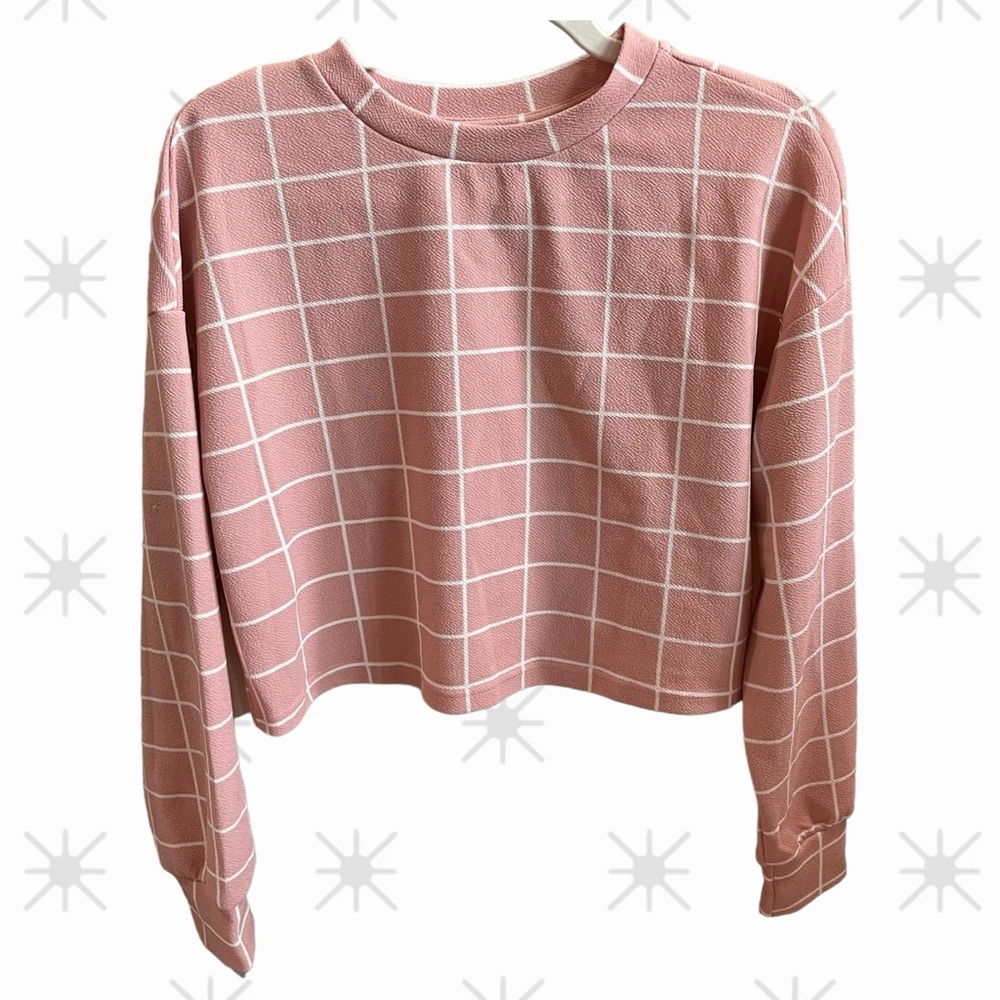 SHEIN poly long sleeve mauve pink blouse.
